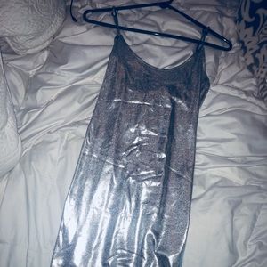 Forever 21 Silver metallic dress!